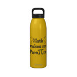 Math makes me Pers-PI-re - Funny Math Pi Slogan Water Bottles