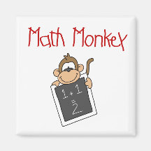 Math Monkey Tshirts and Gifts Magnet
