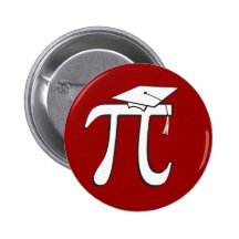 Math Pi Graduate Buttons