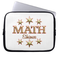 Math Shines laptop sleeves