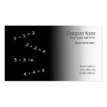 Math Teacher Business Card