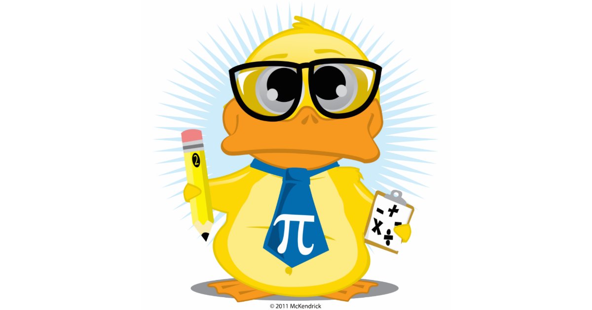 Math Teacher Duck Standing Photo Sculpture Zazzle