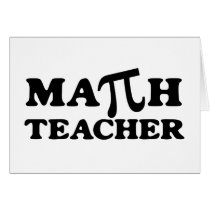 Math Teacher PI cards