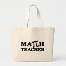 Math Teacher PI Tote Bags
