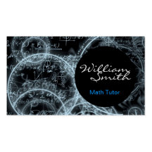 Math Tutor Tarjetas Personales