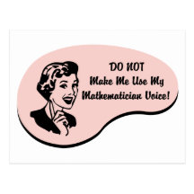 Mathematician Voice Post Cards