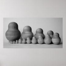 matrioshka's family_b&w posters