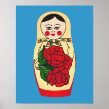 Matrjoška doll print