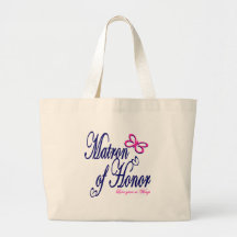 Matron of Honour / Butterfly Canvas Bag