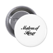 Matron Of Honour Button