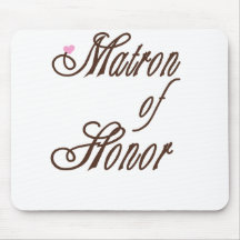 Matron of Honour Classy Browns Mouse Pad