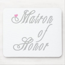 Matron of Honour Classy Greys Mousemats