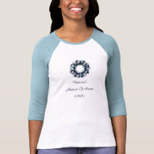 "Matron Of Honour" - Holiday Wreath w/ Bride's Nam T Shirt