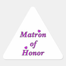 Matron of Honour Simply Love Stickers