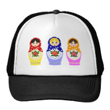 Matryoschka dolls mesh hat