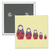 Matryoshka Doll ~ Russian Nesting / Babushka Buttons