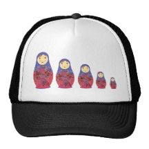 Matryoshka Doll ~ Russian Nesting / Babushka Trucker Hat