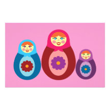 Matryoshka Dolls Custom Stationery