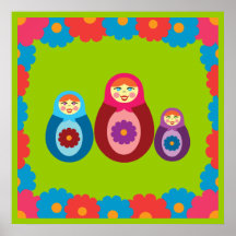 Matryoshka Dolls Print
