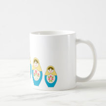 Matryoshka Russian Nesting Dolls Coffee Mug