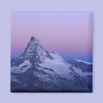Matterhorn at dawn, Zermatt, Swiss Alps, magnets