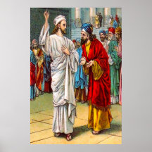 Matthew 22:18-22 They Marvel at His Answer poster