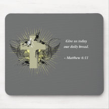 MATTHEW 6:11 Bible Verse Mousepad