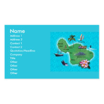 Maui Map Business Card