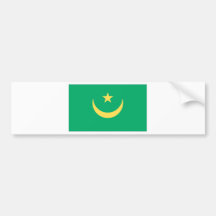 Mauritanian Flag Bumper Sticker