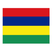 Mauritius Flag Postcard postcards