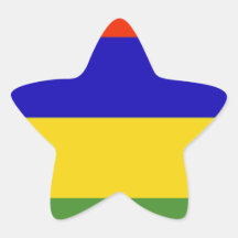 Mauritius Flag Stickers