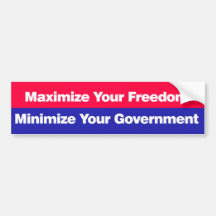 Maximise your freedom bumper stickers