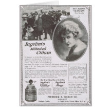 May Allison actress vintage cream advertisement Card