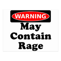 May Contain Rage Postcards
