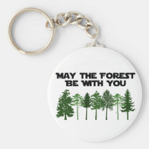 May The Forest Be WIth You Key Chain