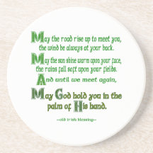 May the Road Rise To Meet You Beverage Coasters