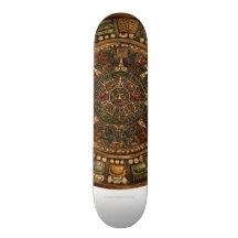 Mayan and Aztec Calendar by Grassrootsdesigns4u! Skate Board Deck