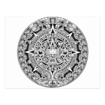 Mayan Calendar 12.21.2012 Aztec Postcard