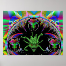 MC7 Alien Fractal Poster