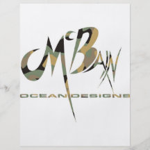 McBain Ocean Designs Green Cammo Flyer Design