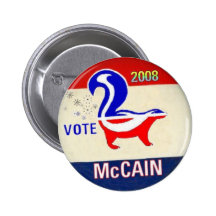 McCain GOP Skunk Button