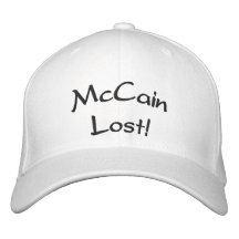 "McCain Lost!" Hat Embroidered Baseball Caps