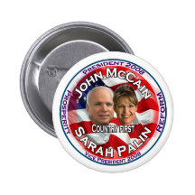 McCain Palin Country First Pins