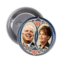 McCain / Palin Retro-Style Button
