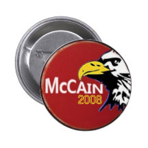McCain Red Eagle Button