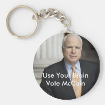 mccain, Use Your BrainVote McCain keychain