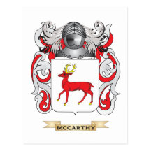 McCarthy Coat of Arms (Family Crest) Postcard