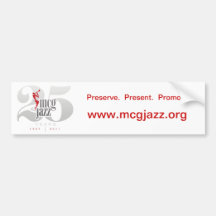 MCG Jazz 25th Anniversary Product Bumper Stickers