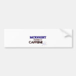 Mcknight powered by caffeine bumper sticker