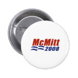 MCMITT 2008 / MCCAIN AND MITT ROMNEY - Customised Pins